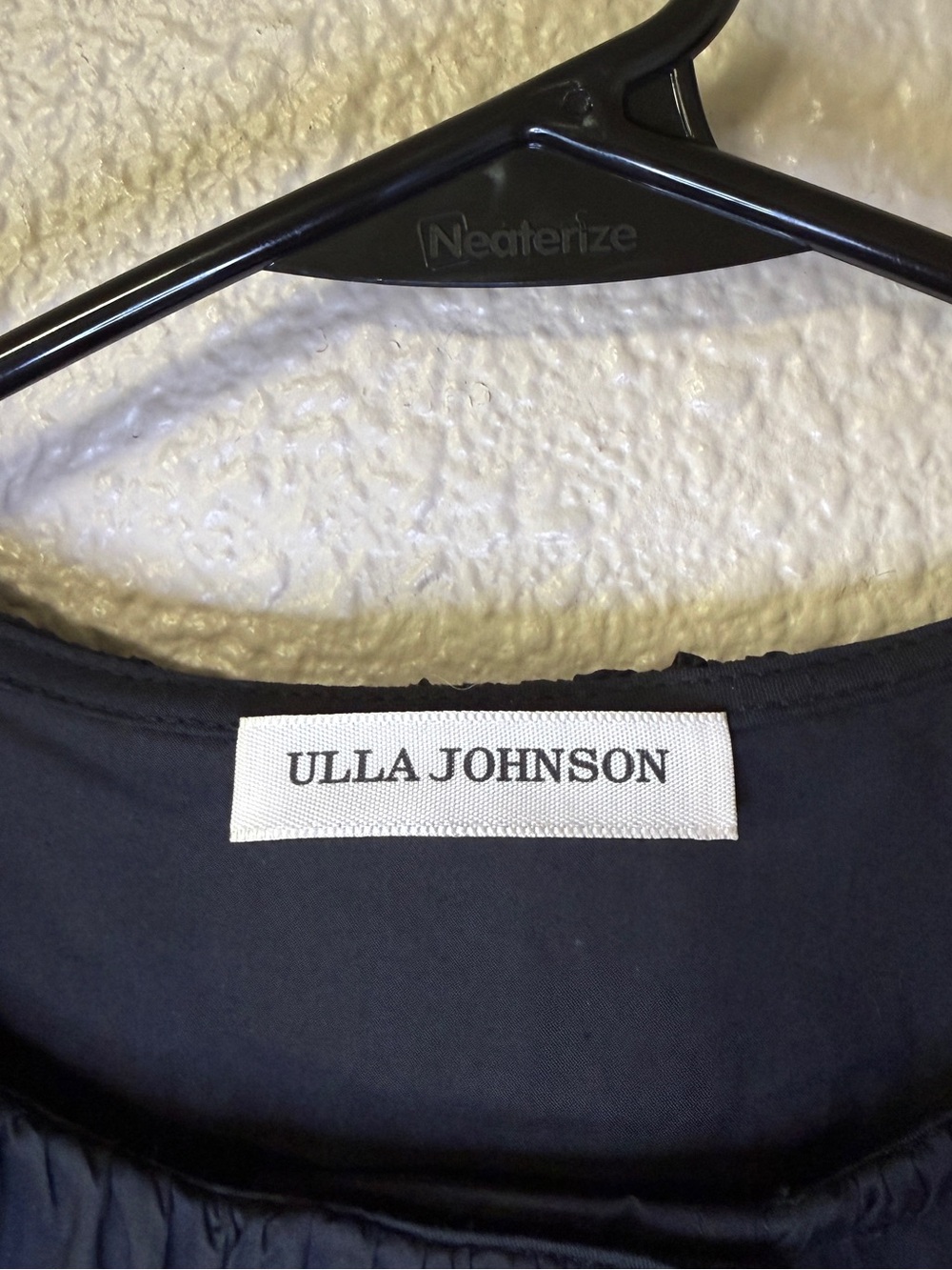 NWOT Ulla Johnson Elsie Dress Black Tiered Ruffle Cotton Poplin Midi Dress 6 - Picture 8 of 10